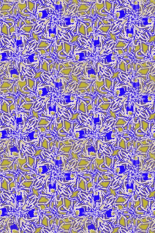 抽象花卉印花华亿平台图片