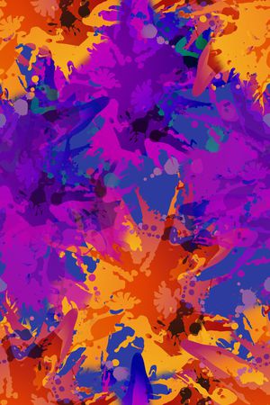 抽象花卉印花华亿平台图片