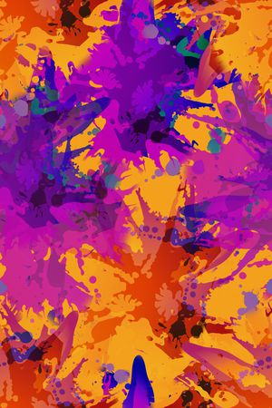 抽象花卉印花华亿平台图片