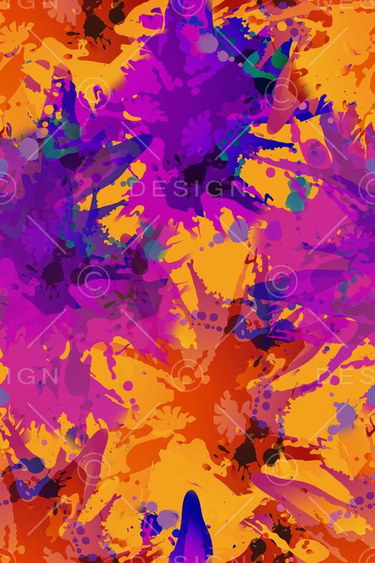 抽象花卉印花华亿平台图片