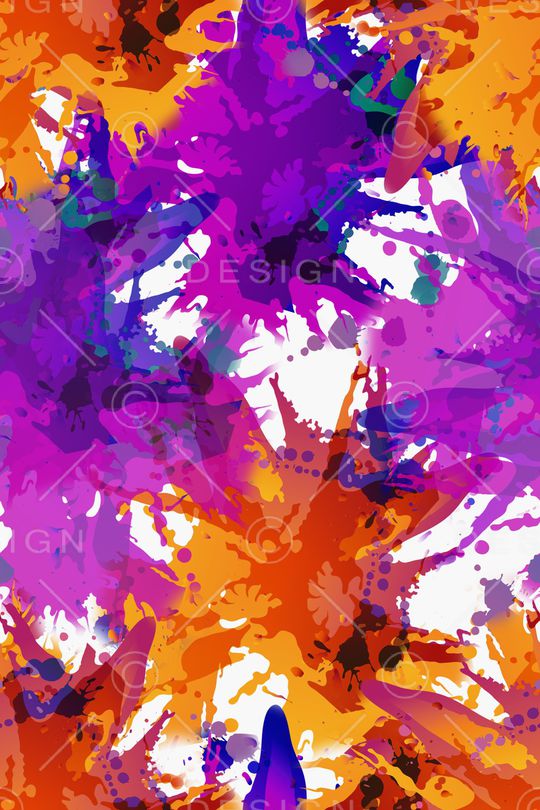 抽象花卉印花华亿平台图片