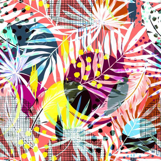 几何印花华亿平台图片