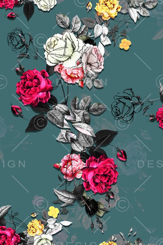 手绘印花华亿平台图片