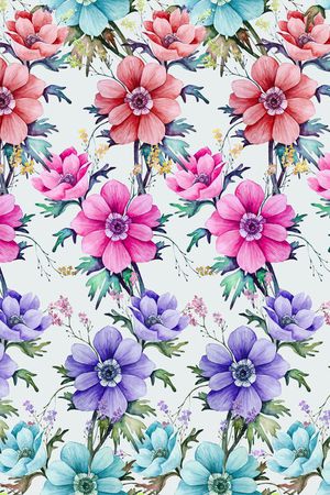 清爽底花卉印花华亿平台图片