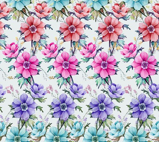 清爽底花卉印花华亿平台图片