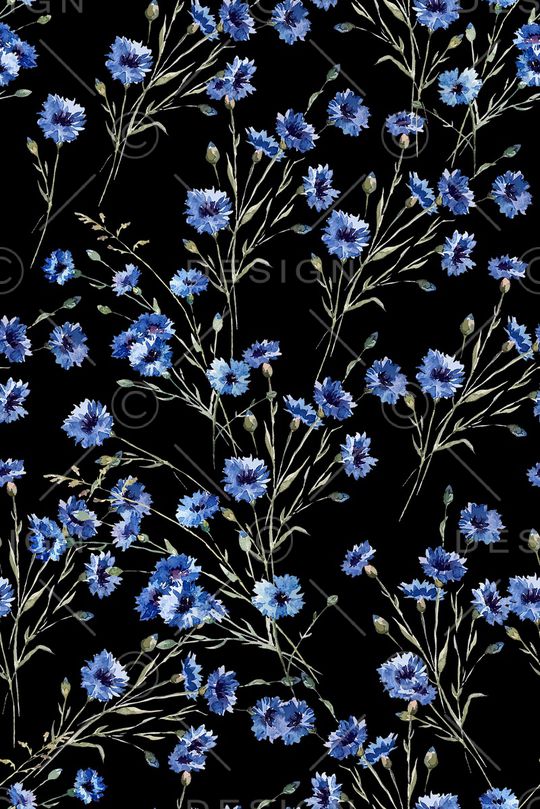 水彩花卉印花华亿平台图片