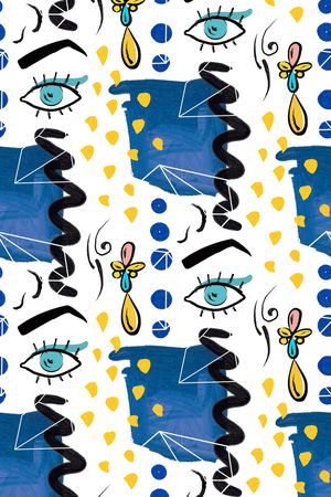 抽象印花华亿平台图片