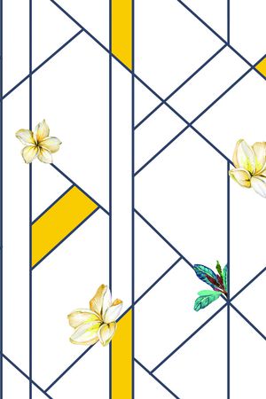 几何印花华亿平台图片