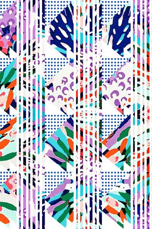 几何印花华亿平台图片