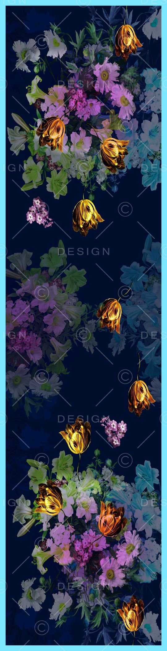 中长巾印花华亿平台图片