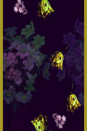 中长巾印花华亿平台图片