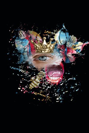 水彩花卉印花华亿平台图片