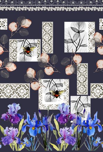 兰花印花华亿平台图片