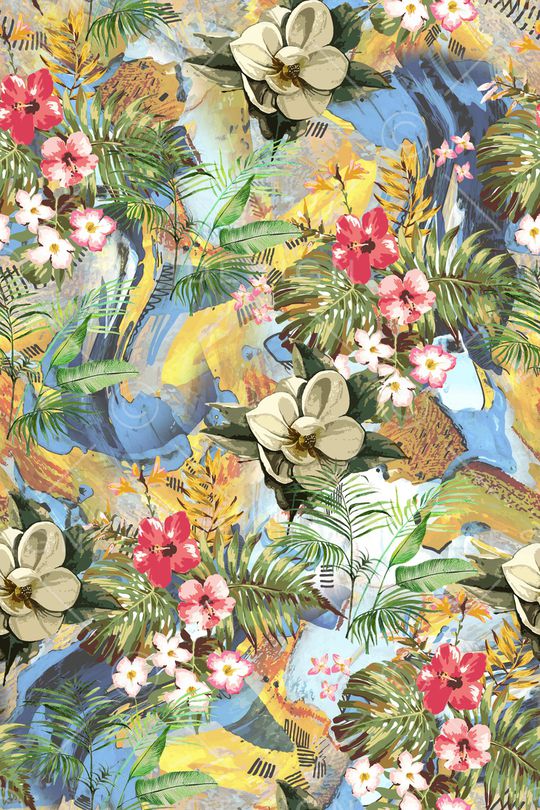 春夏华亿平台印花华亿平台图片