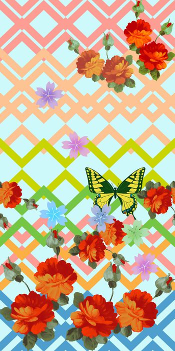 几何印花华亿平台图片