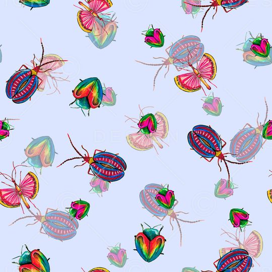 昆虫印花华亿平台图片