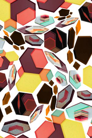 几何印花华亿平台图片