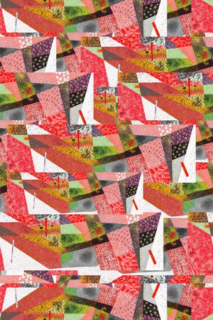 抽象印花华亿平台图片