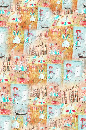 抽象印花华亿平台图片