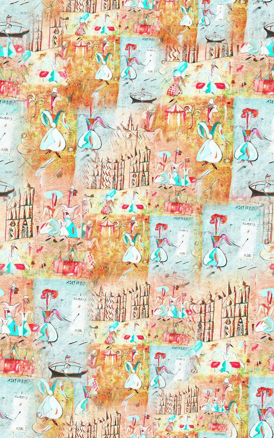 抽象印花华亿平台图片