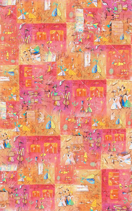 抽象印花华亿平台图片