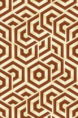 六边形印花华亿平台图片