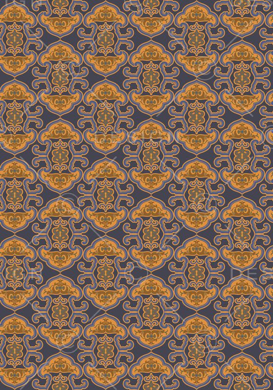 古典花纹印花华亿平台图片