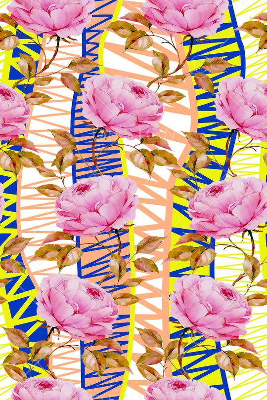 几何印花华亿平台图片