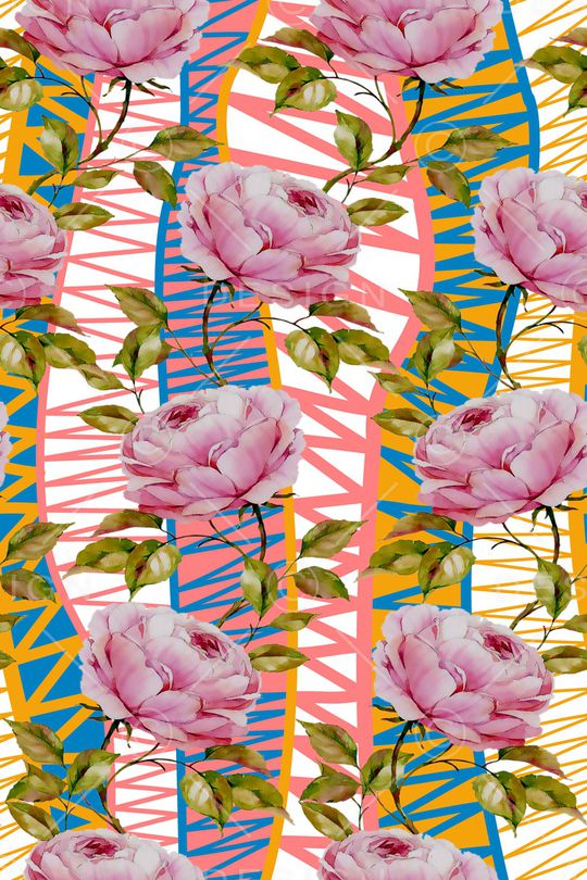 几何印花华亿平台图片