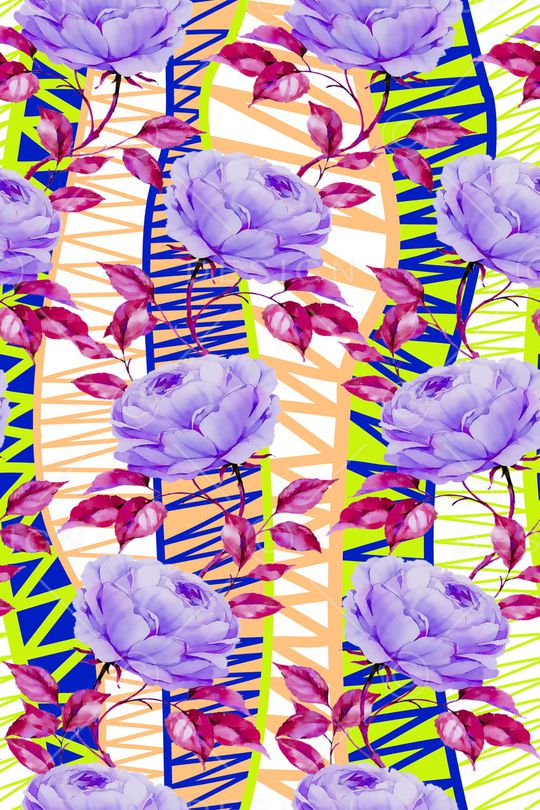 几何印花华亿平台图片