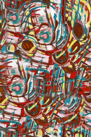 线条画印花华亿平台图片