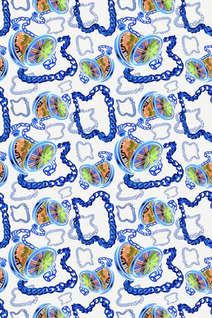 珠宝玉石图案印花华亿平台图片