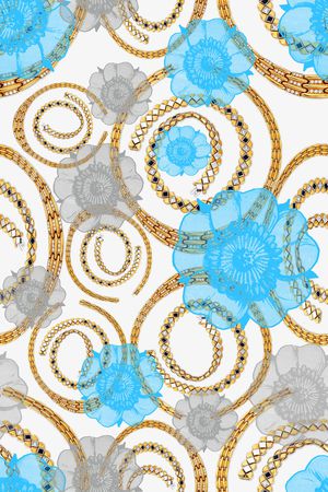 珠宝玉石图案印花华亿平台图片