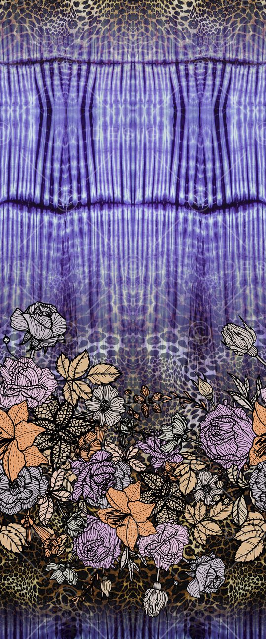 动物纹印花华亿平台图片