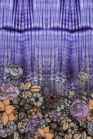 动物纹印花华亿平台图片