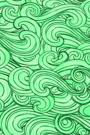 波浪纹印花华亿平台图片