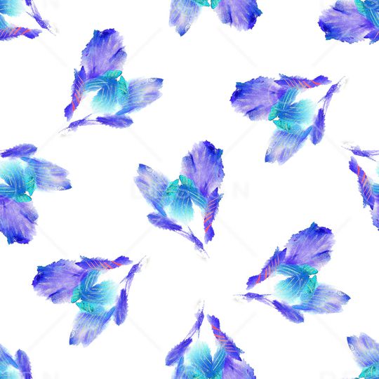 手绘花卉印花华亿平台图片