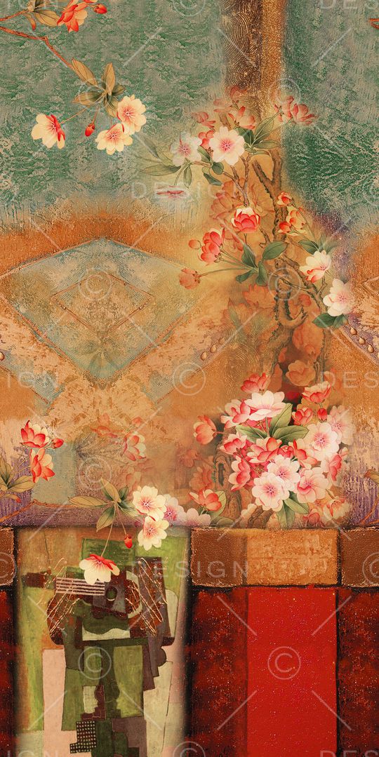 手绘印花华亿平台图片