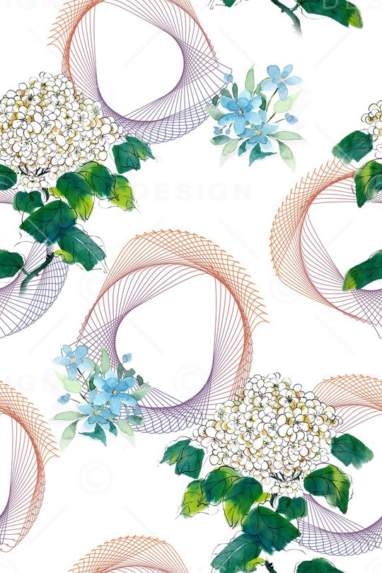 春夏华亿平台印花华亿平台图片