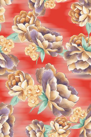 彩底花卉印花华亿平台图片