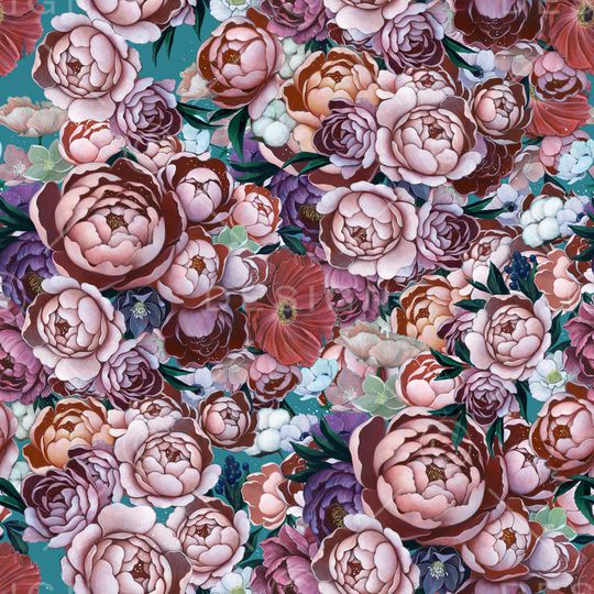 手绘印花华亿平台图片