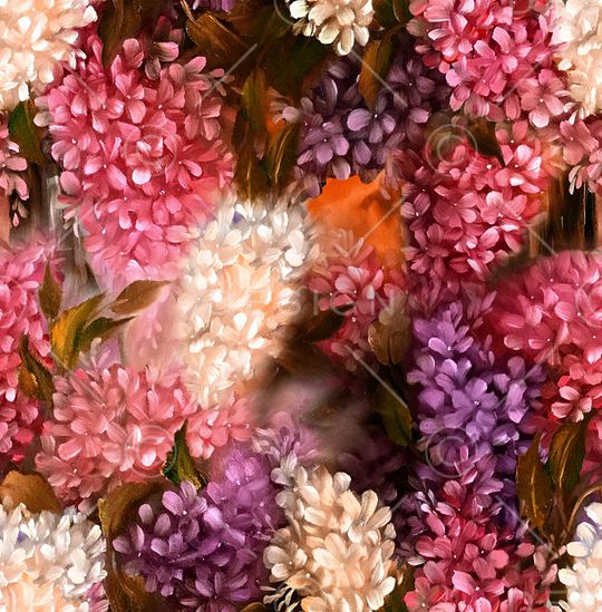 绣球花印花华亿平台图片