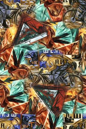 几何印花华亿平台图片