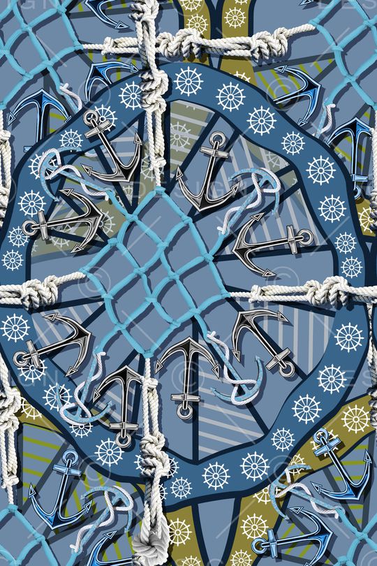 船锚印花华亿平台图片