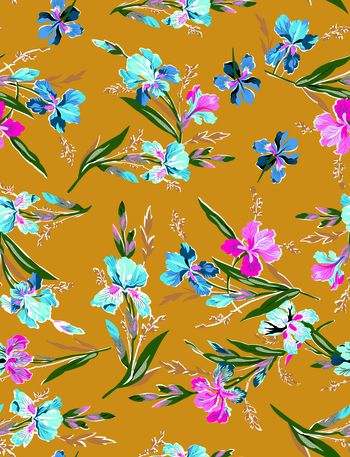 春夏华亿平台印花华亿平台图片