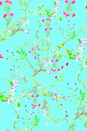 绿植树叶印花华亿平台图片