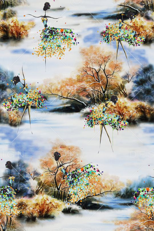 抽象印花华亿平台图片