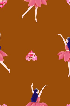 卡通人物印花华亿平台图片