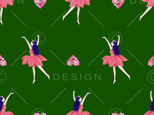 卡通人物印花华亿平台图片