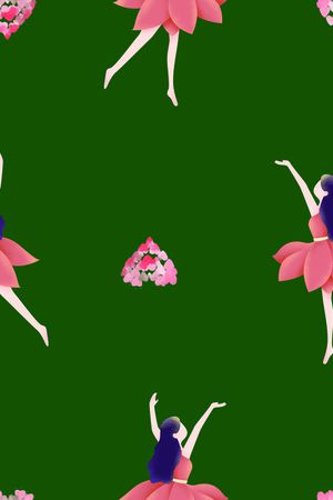 卡通人物印花华亿平台图片